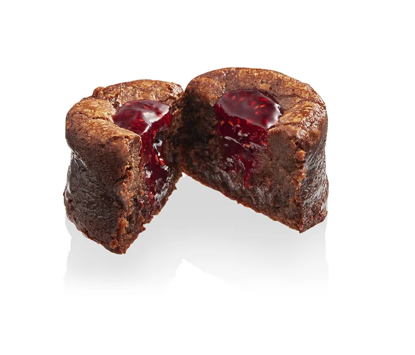 Fondant chocolat framboise